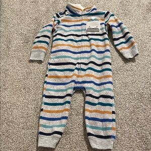 Carter’s Toddler 18 Months Walrus Striped Fleece One piece